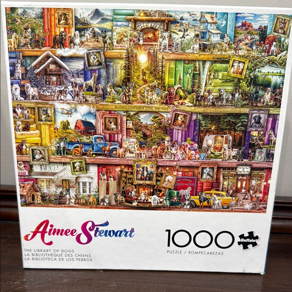 Buffalo Games Aimee Stewart Library of Dogs 1000-Piece Puzzle